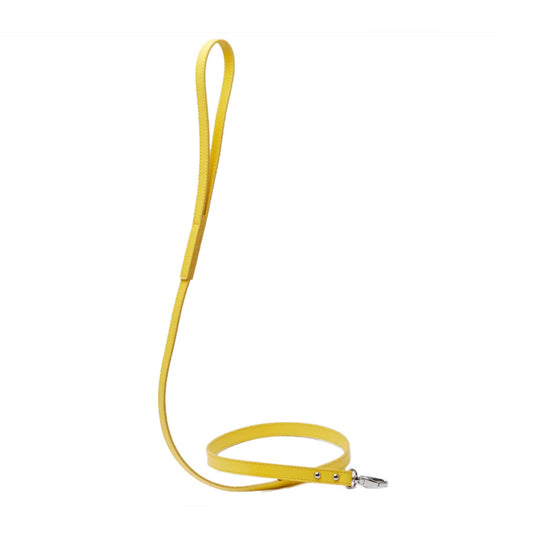 LEATHER LEASH by OVERGLAM (YELLOW)
