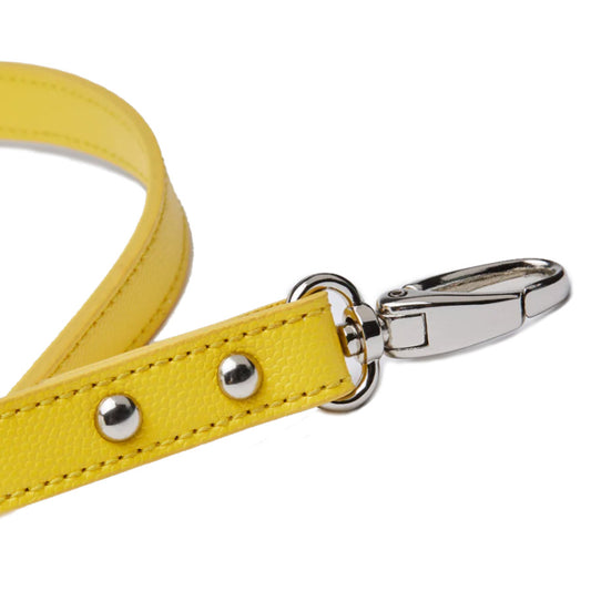 LEATHER LEASH by OVERGLAM (YELLOW)