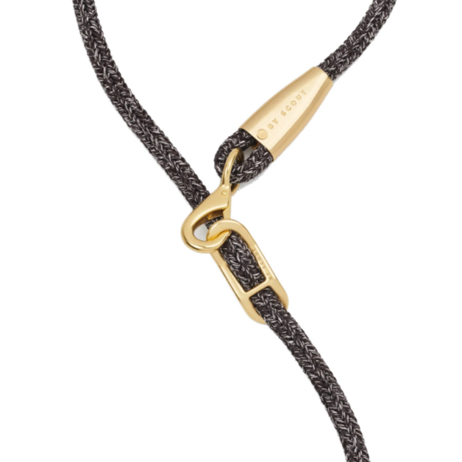 EVERY ADJUSTABLE ROPE LEASH by BY SCOUT WS (BLACK BLEND)