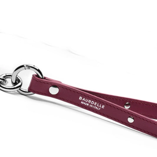 LEASH WITH CHAIN by BAURDELLE WS (PLUM)