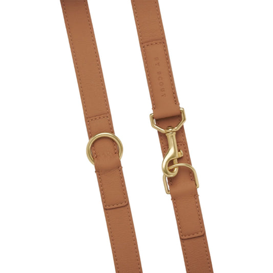 MELA BASIC ADJUSTABLE CITY LEASH by BY SCOUT WS (COGNAC)