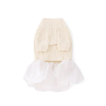 Load image into Gallery viewer, Knitwear with Skirt by OVERGLAM DS (CREAM)
