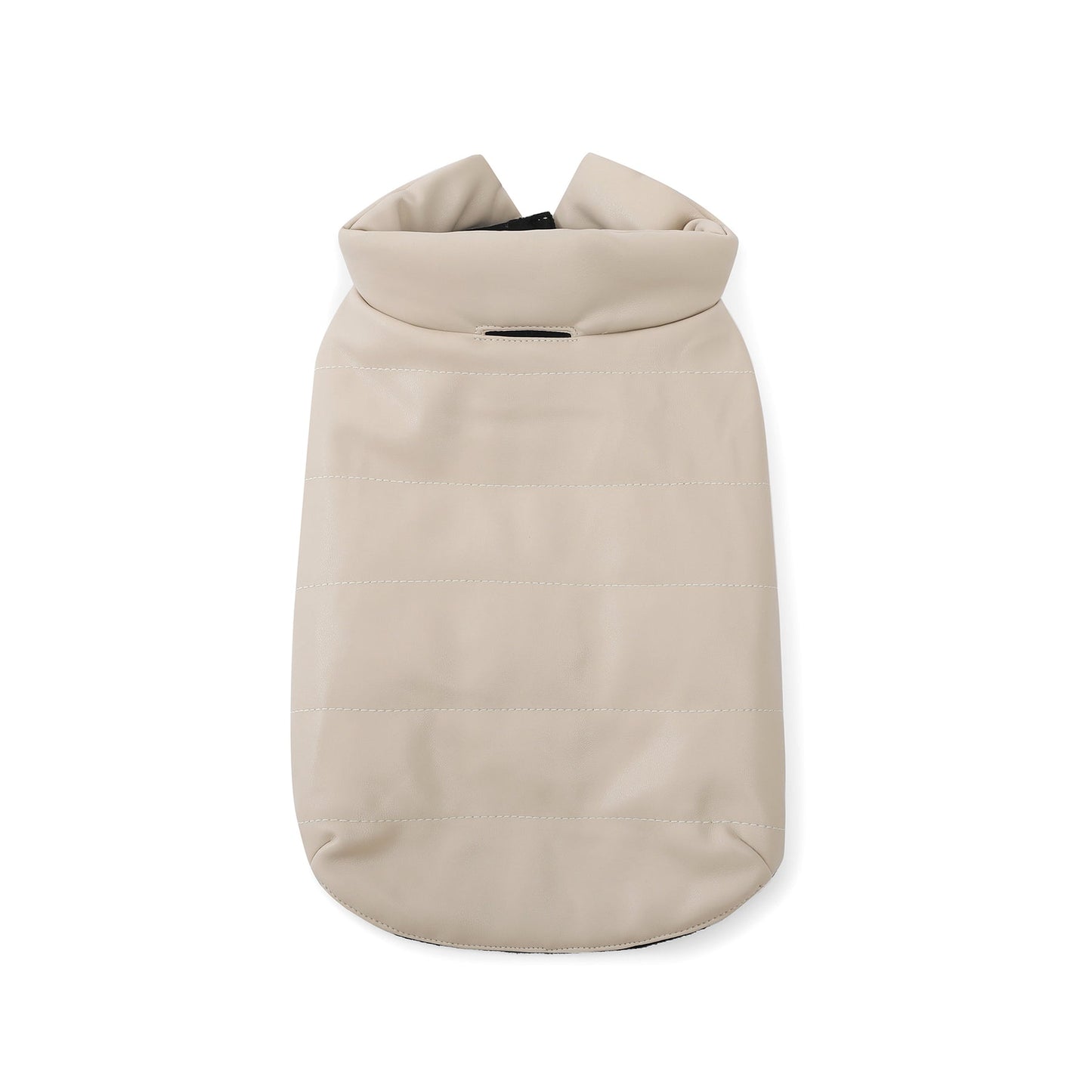 Sleeveless Leather Jacket by OVERGLAM DS (CREAM)