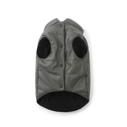 Sleeveless Leather Jacket by OVERGLAM DS (MOSS)