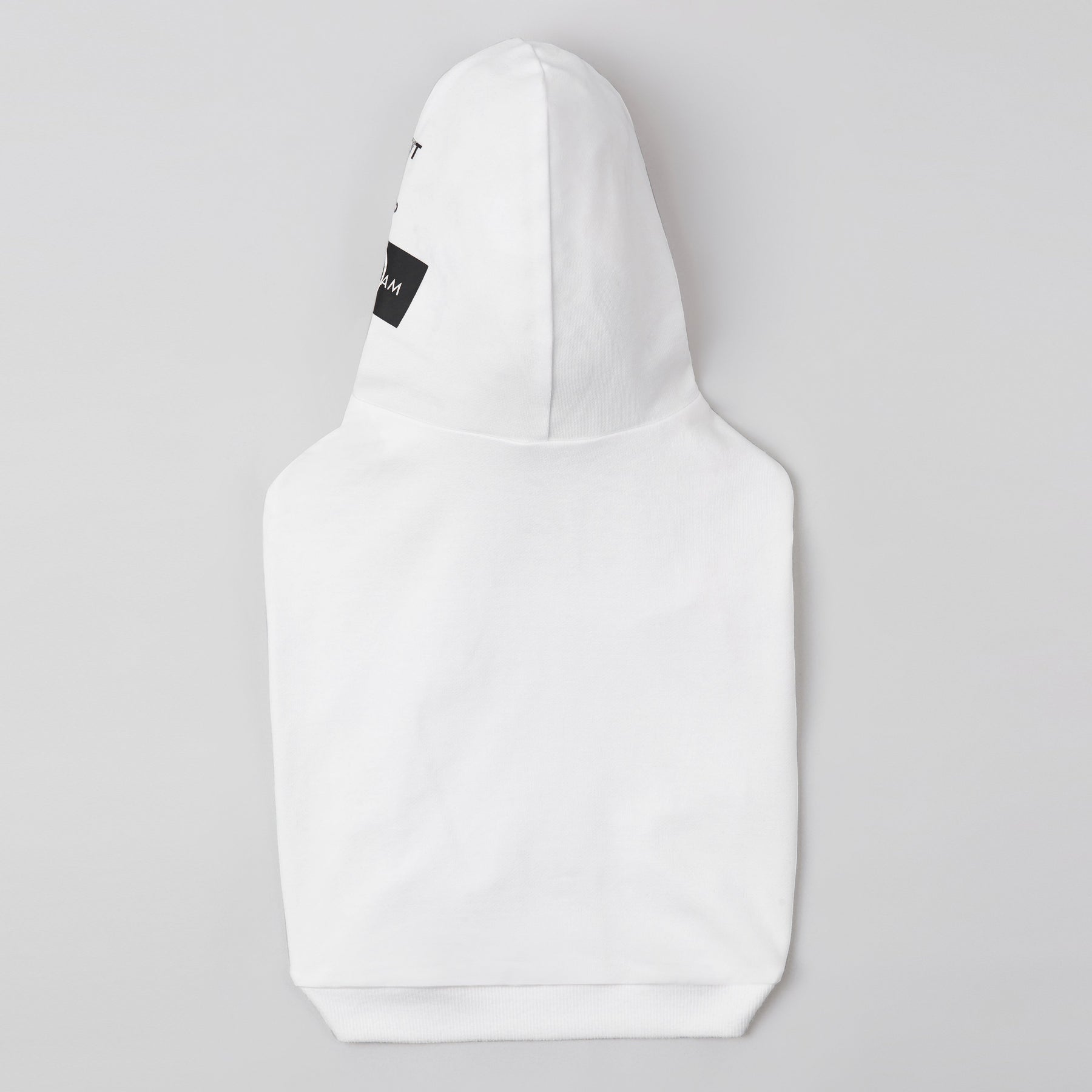 Hoodie with Logo on Hood by OVERGLAM DS (WHITE)