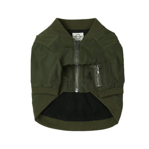 Zipped Bomber Jacket by OVERGLAM DS (GREEN)