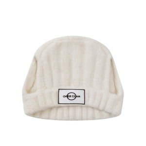 Striped Woolen Hat by OVERGLAM DS (WHITE)