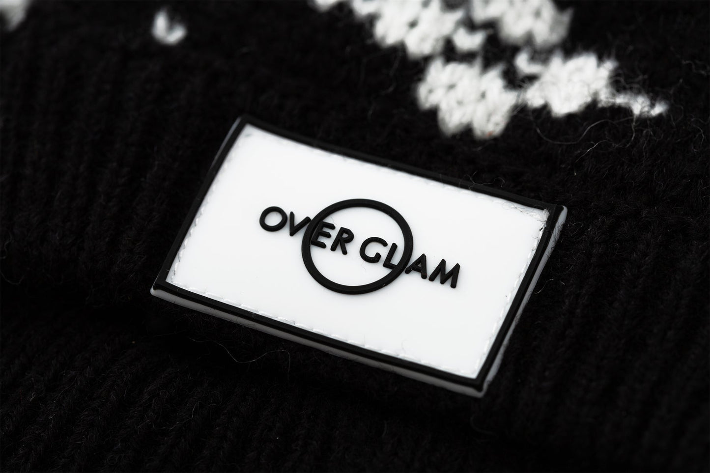 Floral Jacquard Woolen Hat by OVERGLAM DS (BLACK)