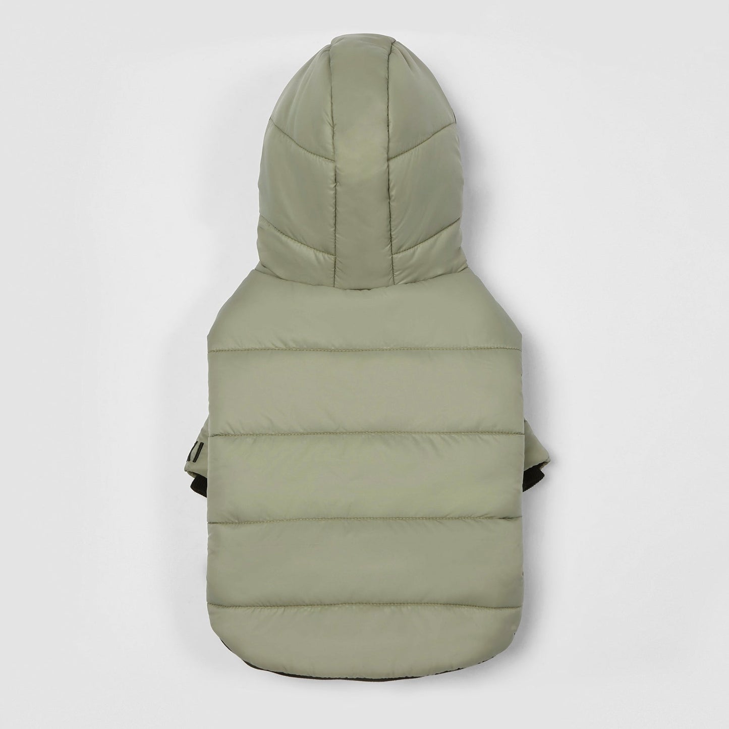 Zip Up Puffer Ski Jacket with Hood by OVERGLAM DS (GREEN)