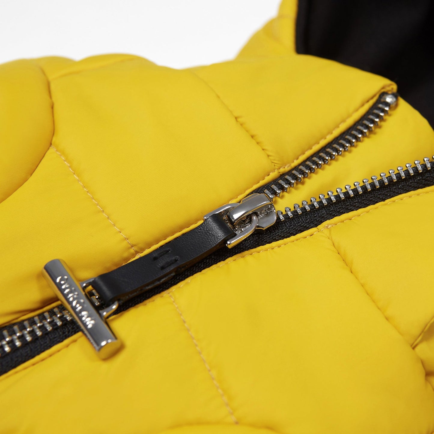 Zip Up Puffer Ski Jacket with Hood by OVERGLAM DS (YELLOW)