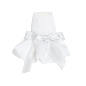 Bowknot Dress with Puff Hem by OVERGLAM DS (WHITE)