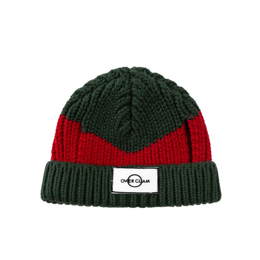 Contrast Woollen Hat by OVERGLAM DS (GREEN RED)
