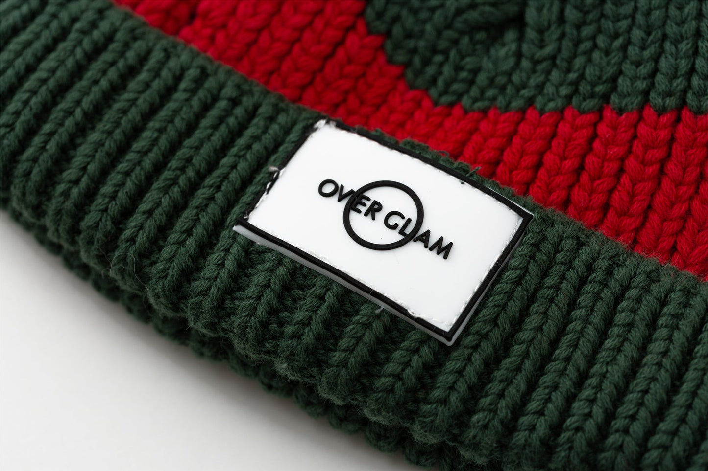 Contrast Woollen Hat by OVERGLAM DS (GREEN RED)