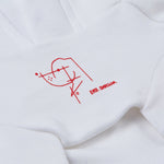 Load image into Gallery viewer, Hoodie with Stick Figure Print by OVERGLAM DS (WHITE)
