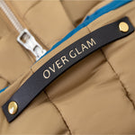 Load image into Gallery viewer, Zip-up Puffer Jacket with Hood by OVERGLAM DS (KHAKI)
