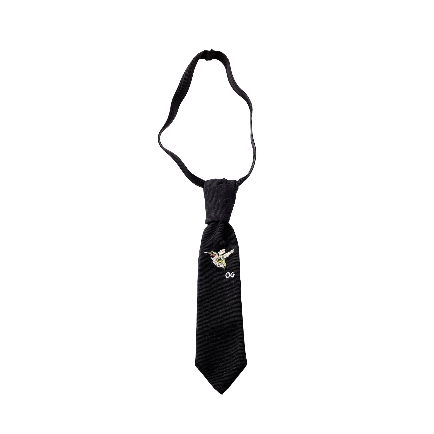 Necktie with Embroidery by OVERGLAM DS (BLACK)