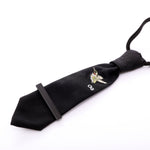 Load image into Gallery viewer, Necktie with Embroidery by OVERGLAM DS (BLACK)
