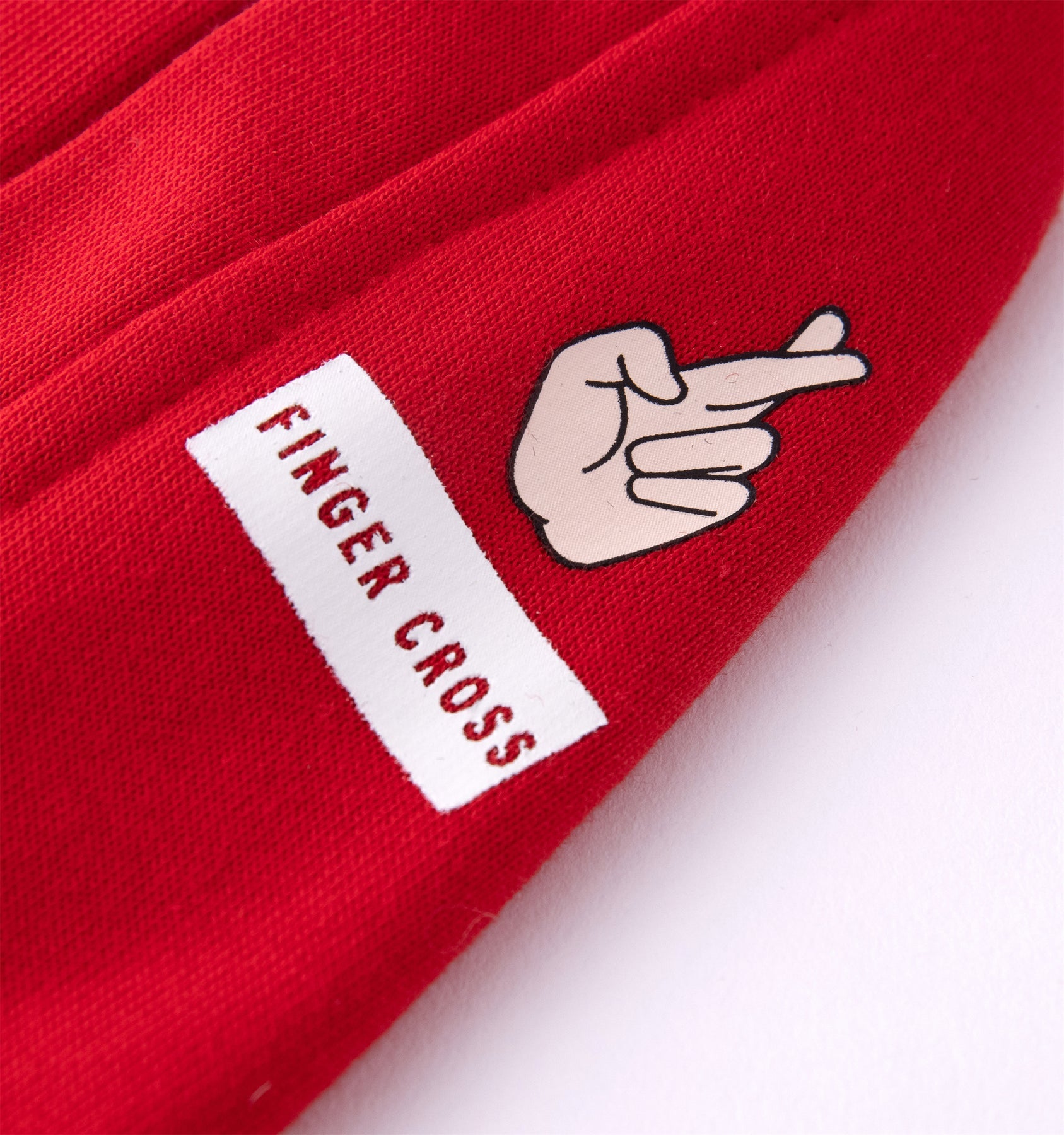 Finger Cross Hoodie by OVERGLAM DS (RED)