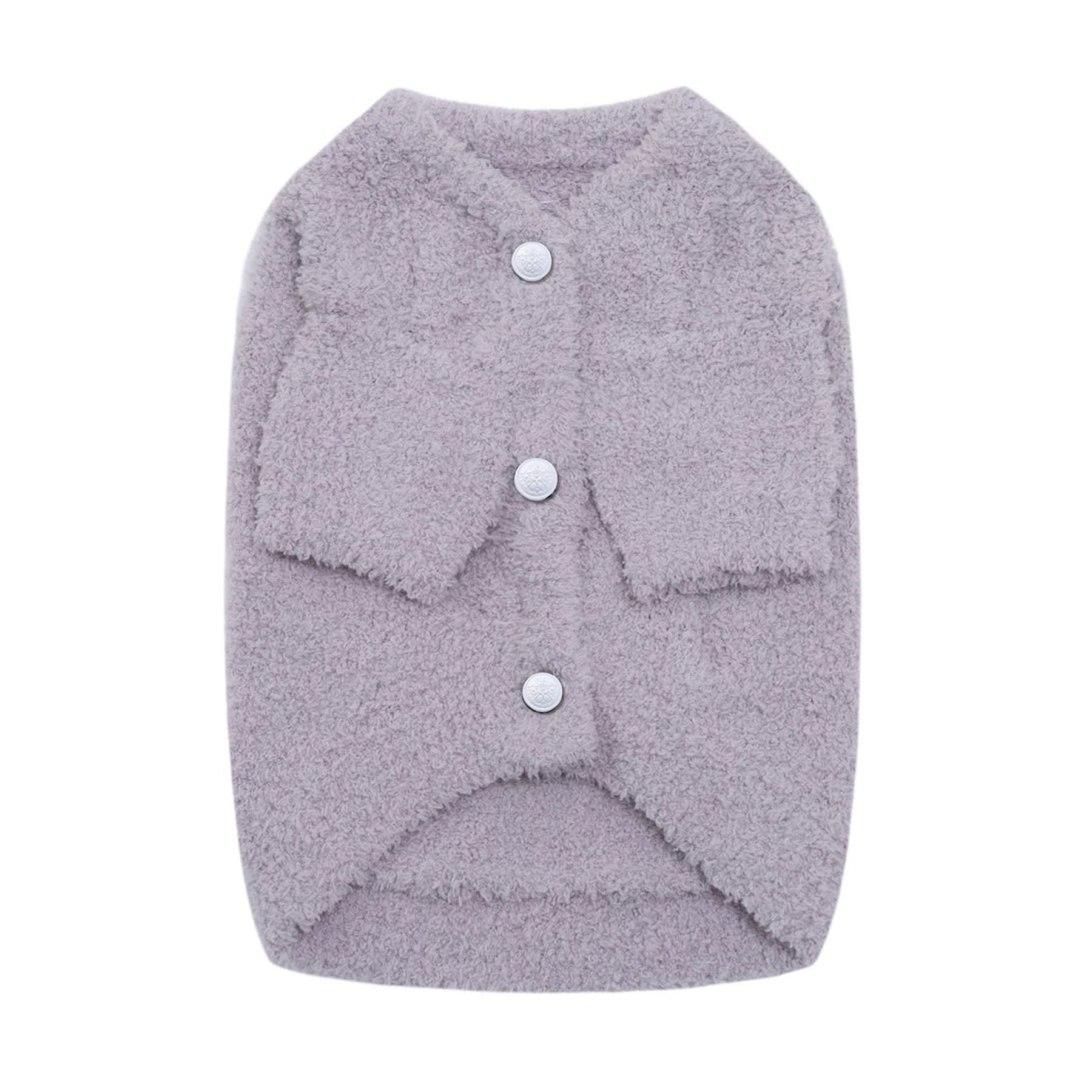 Fleece Cardigan by OVERGLAM DS (GREY)