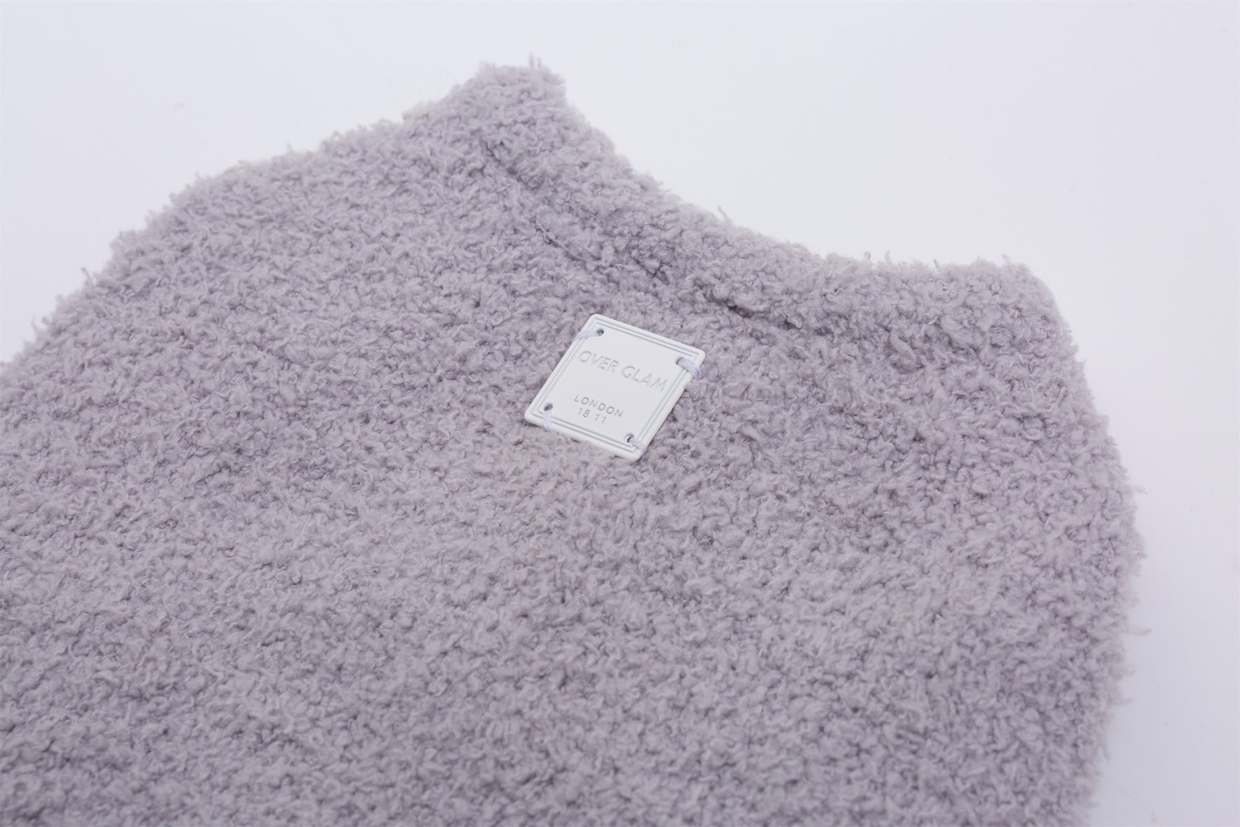 Fleece Cardigan by OVERGLAM DS (GREY)