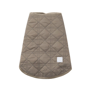 Sleeveless Diamond Lattice Jacket by OVERGLAM DS (KHAKI)