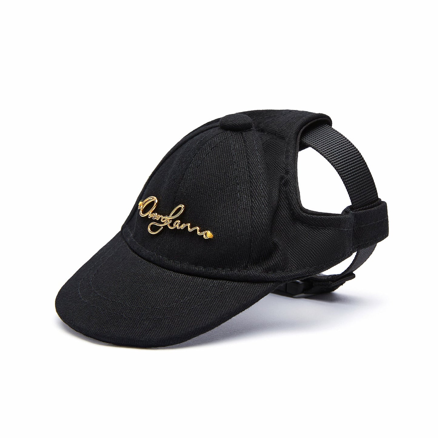 Puppy Cap With Golden Logo by OVERGLAM DS (BLACK)