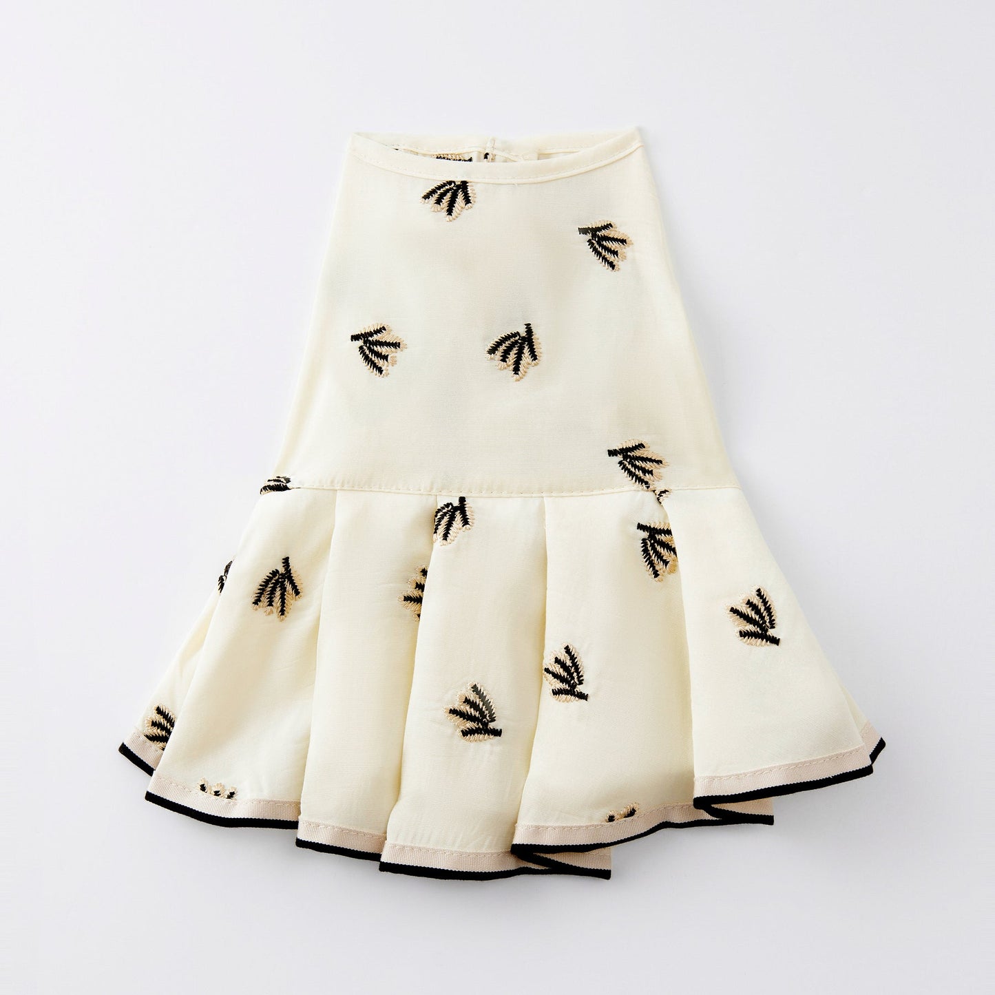 Pleated Dress With Embroider by OVERGLAM DS (CREAM)