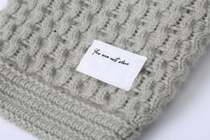 You Are Not Alone Knitwear by OVERGLAM DS (GREY)