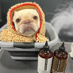 Load image into Gallery viewer, THE TOWEL Microfiber Dog &amp; Cat Drying Towel — Hand Pockets, Odor-Resistant &amp; 7× Water Absorbent
