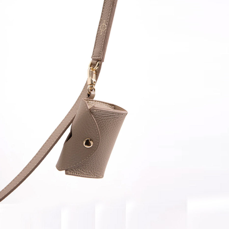 LEATHER WASTE BAG HOLDER by OVERGLAM WDS (KHAKI)