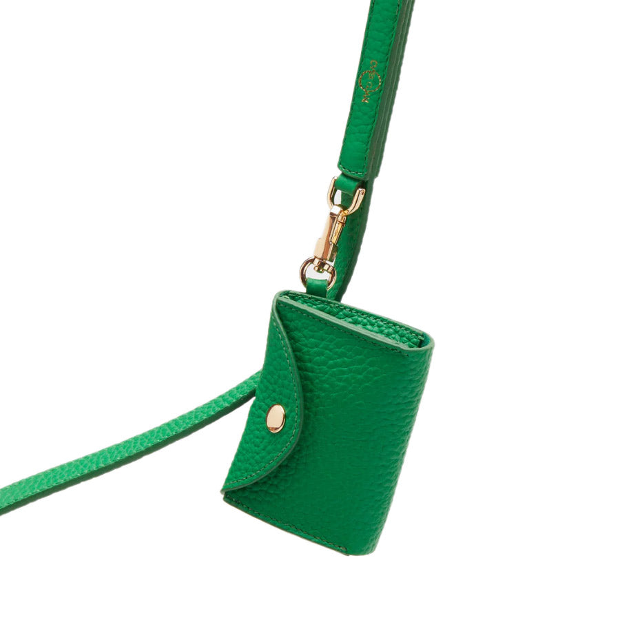 LEATHER WASTE BAG HOLDER by OVERGLAM WDS (GREEN)