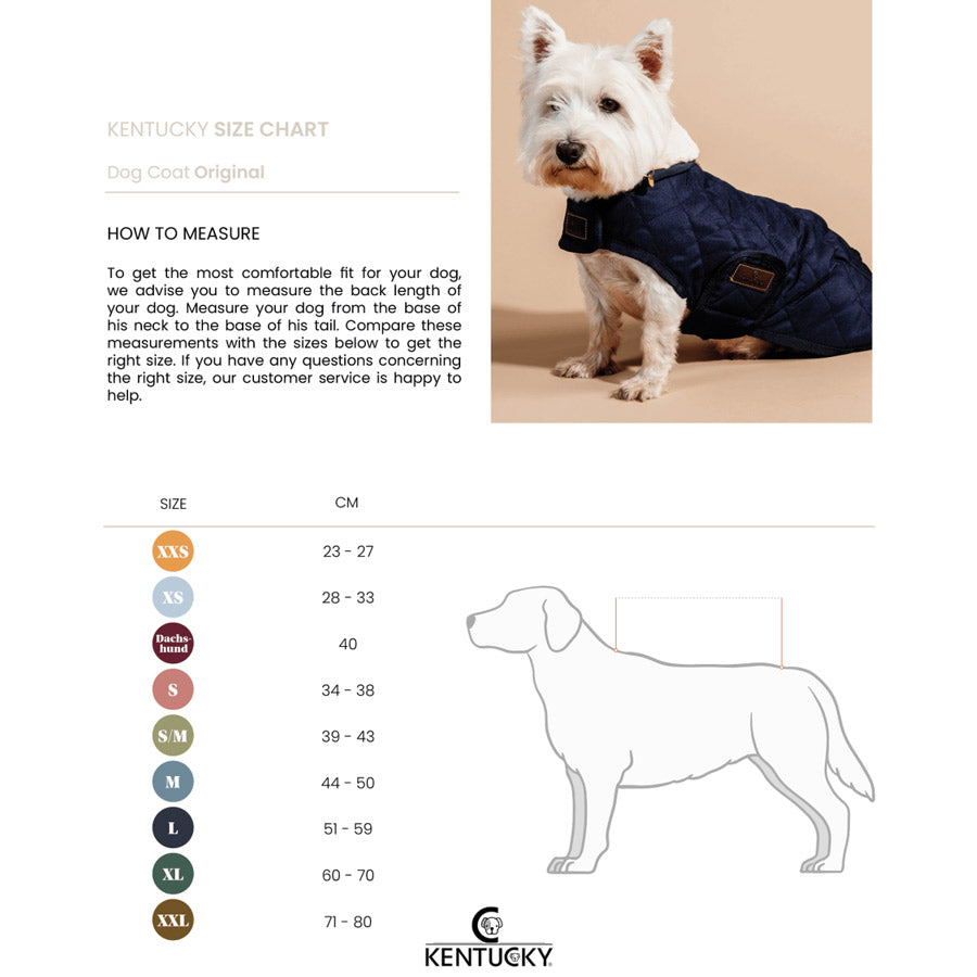 DOG COAT ORIGINAL by KENTUCKY WS (BLACK)