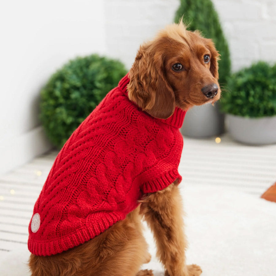 CHALET DOG SWEATER by GF PET WDS (RED)