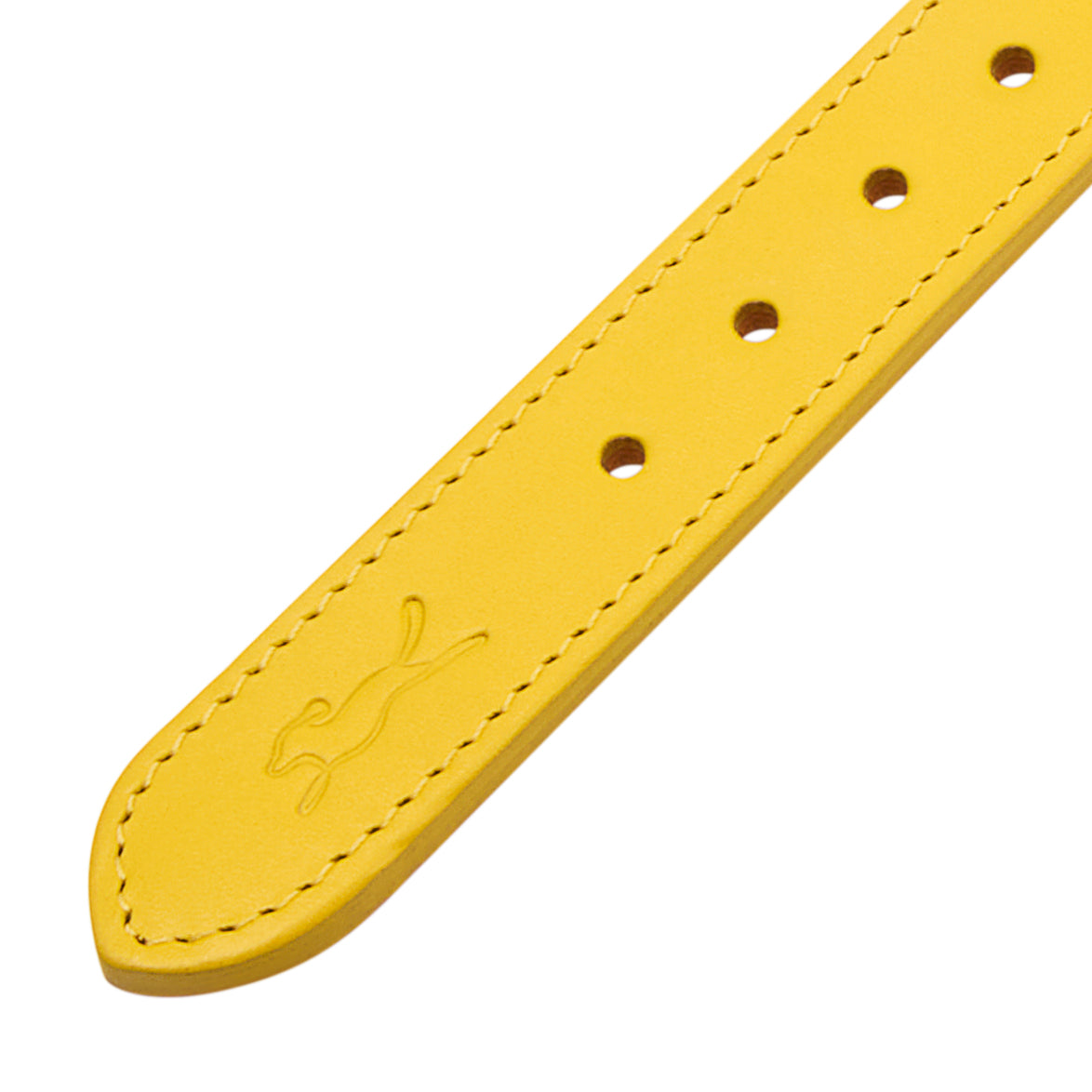 Spencer Buttercup Yellow Luxury Leather Designer Dog Collar by LISH LONDON