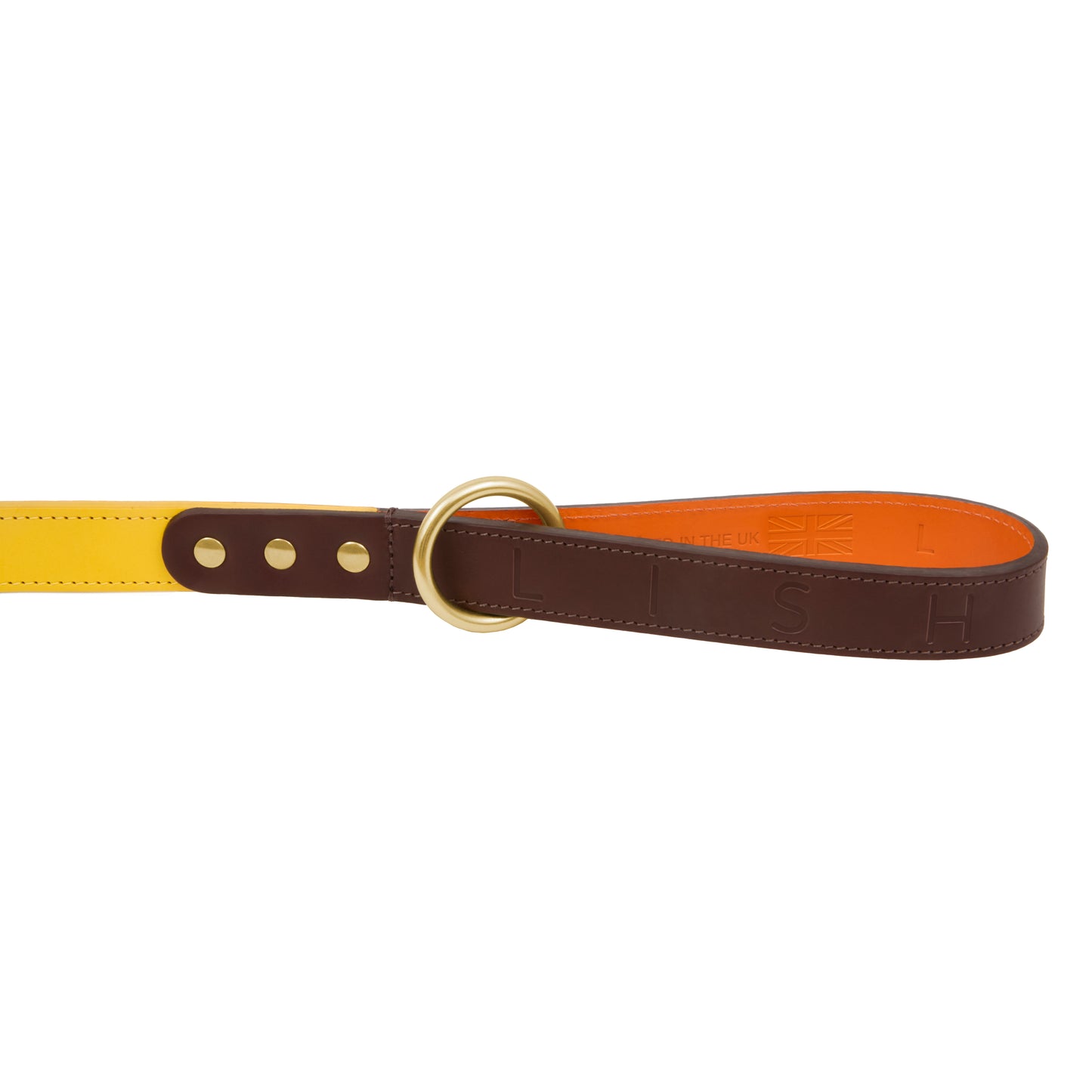 Spencer  Buttercup Yellow Luxury Designer Dog Leash by LISH LONDON