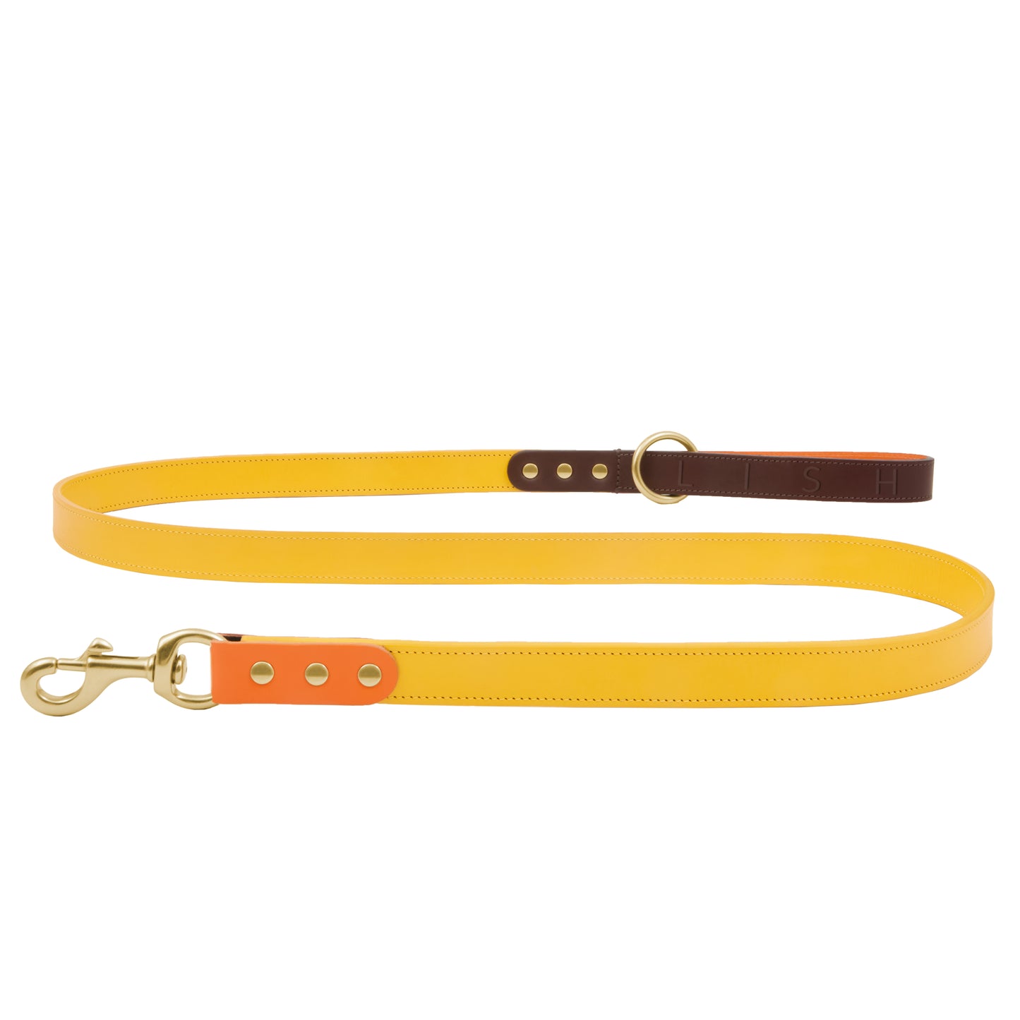 Spencer  Buttercup Yellow Luxury Designer Dog Leash by LISH LONDON