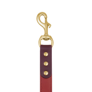 Spencer Pomegranate Red Luxury Designer Dog Leash by LISH LONDON