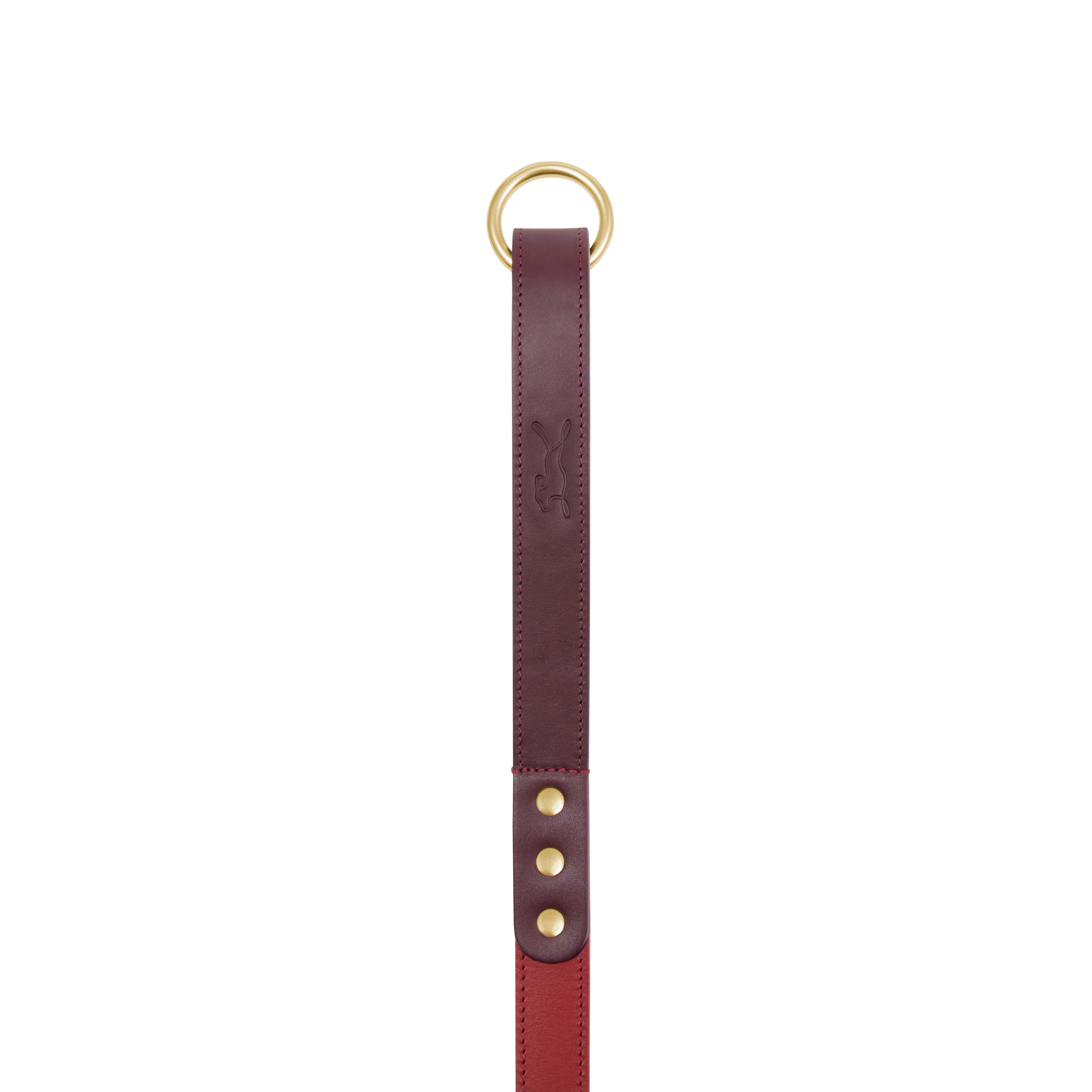 Spencer Pomegranate Red Luxury Designer Dog Leash by LISH LONDON