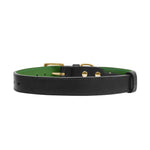 Load image into Gallery viewer, Spencer Truffle Black Luxury Leather Designer Dog Collar by LISH LONDON
