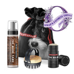 Load image into Gallery viewer, THE TOOL KIT | Complete waterless dog grooming set. Includes foaming shampoo, moisturizing balm &amp; grooming brush.
