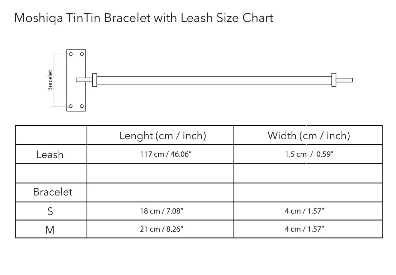 TinTin Dog Bracelet with Leash By Moshiqa