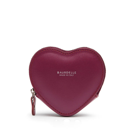 HEART POUCH by BAURDELLE WS (PLUM)