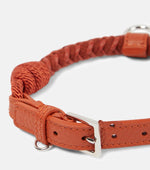 Load image into Gallery viewer, Leather and cashmere dog collar by LORO PIANA
